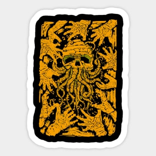 yellow nightmare Sticker